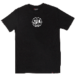 Low Class Badge T-Shirt - Premium Weight - Black - Mens