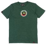 System of a Mau Chest Embroidered T-Shirt - Premium Weight - Bottle Green - Mens