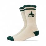 THTC Socks - Mens - Ecru/Bottle Green