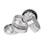Kannastör® Clear Top Jar Body 4-Piece Multi Chamber Grinder with Stainless Easy Change Screen™ - 2.2"