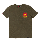 Chant Down Babylon Pocket Print - Men's Hemp/Cotton T-Shirt - Khaki